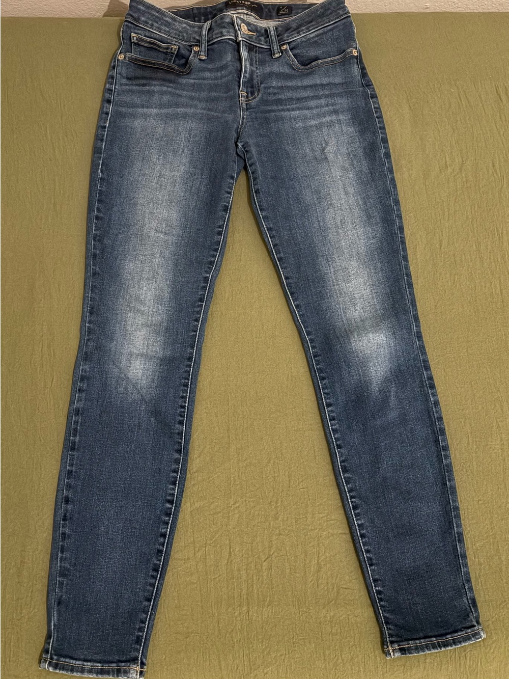 Lucky Brand Women's Skinny Jeans in Dark Blue Wash